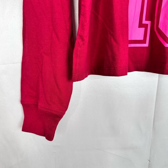 Mighty Fine Cropped Rugby Shirt Pink "10" NWT Size multiple - Picture 4 of 11